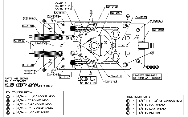 CA-8100 Control Head