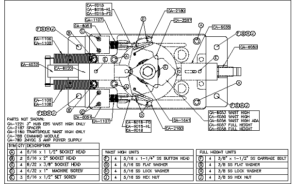 CA-6100 Control Head