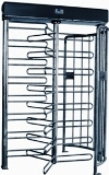 Single Prison-Grade Turnstile with Barcode Readers